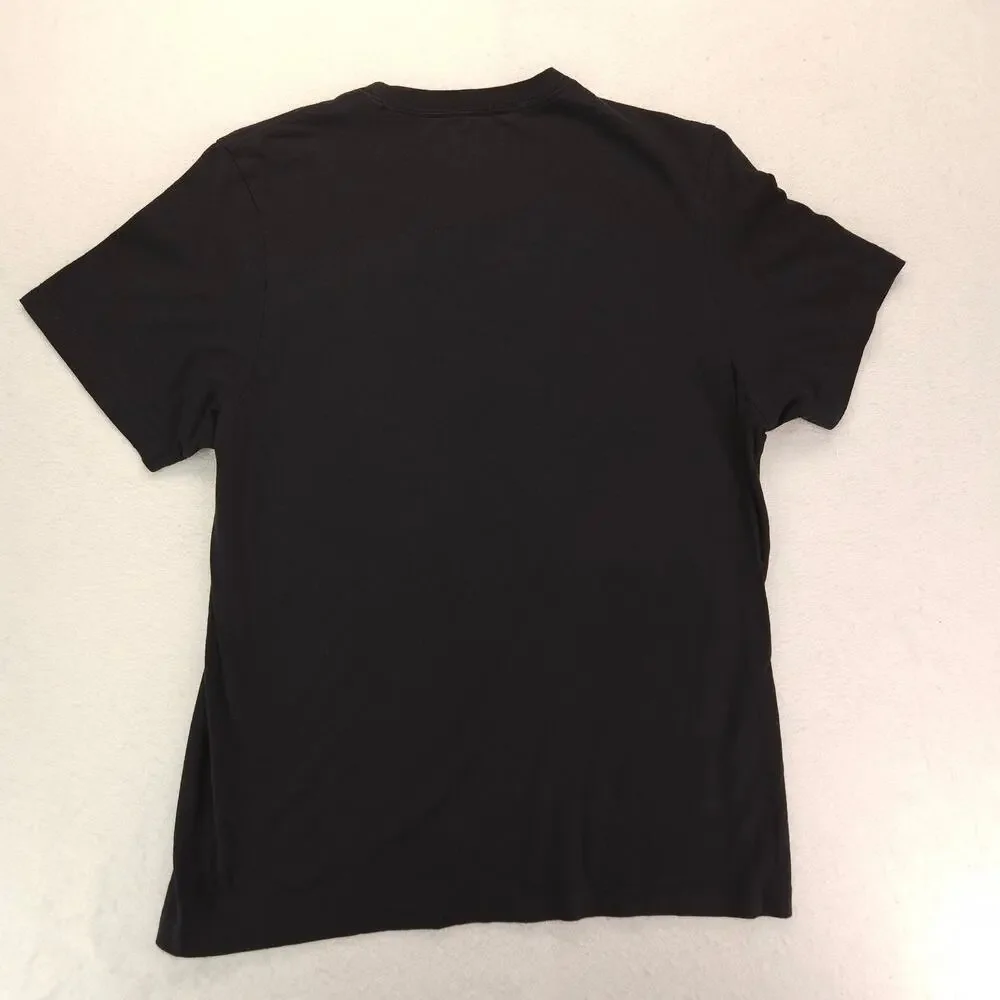 Adidas Casual Crew Neck Short Sleeve Graphic T Shirt Mens Size Large L Black